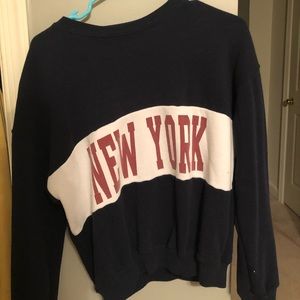 brandy melville “new york” soft crewneck